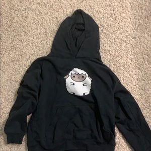 a black lamb hoodie